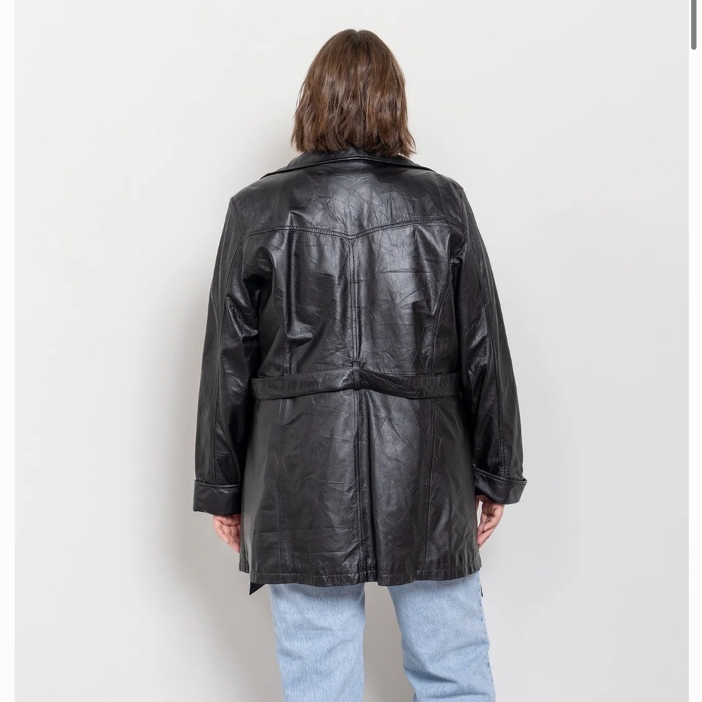 Vintage Wilson’s Leather Trench Coat - Picture 2 of 16